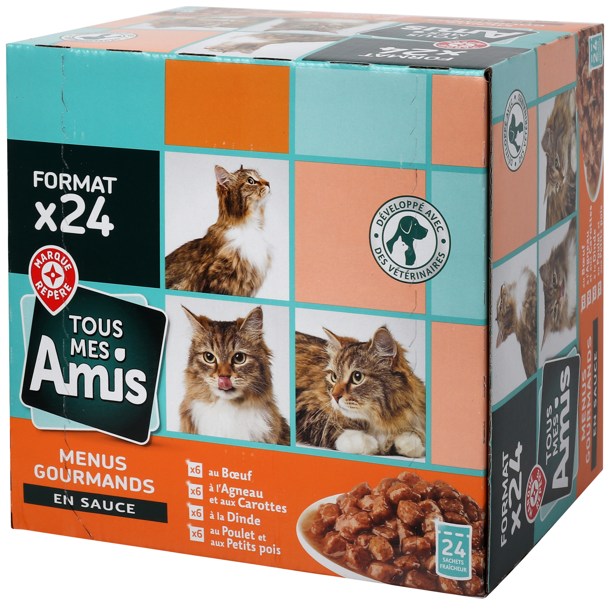 MENUS GOURMANDS EN SAUCE POUR CHATS
