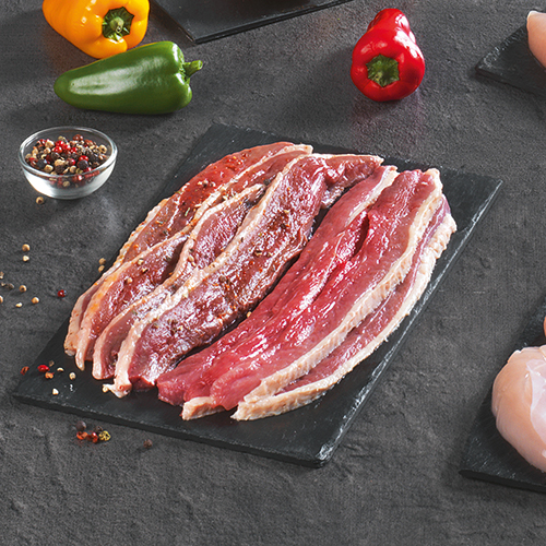 AIGUILLETTES DE CANARD MARINÉES