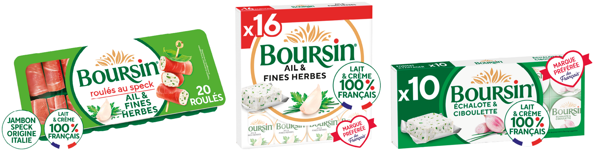 SUR LES PRODUITS PRÉSENTS EN MAGASIN DE LA GAMME "BOURSIN" FROMAGE