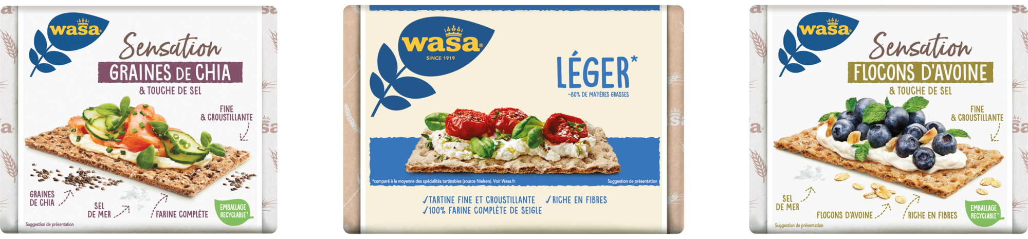 SUR LES PRODUITS PRÉSENTS EN MAGASIN DE LA GAMME "WASA"
