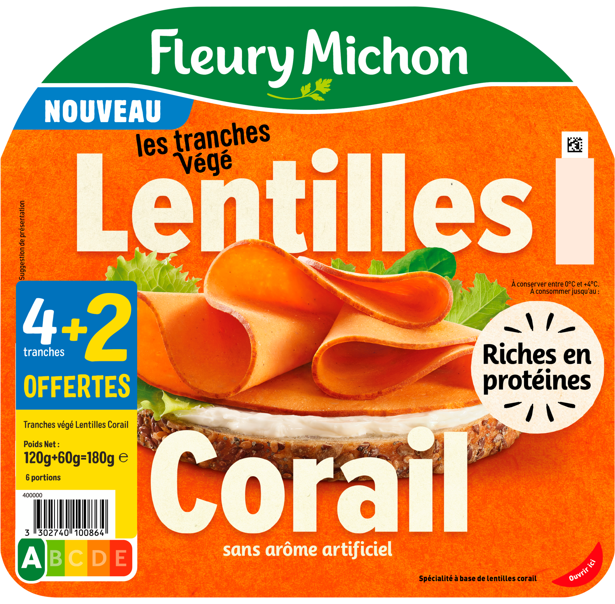 Les tranches végétales lentilles corail