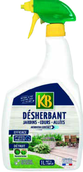 DÉSHERBANT LIQUIDE COURS, ALLÉES ET TERRASSES(1)(2)(3)
