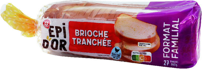 BRIOCHE TRANCHÉE NATURE