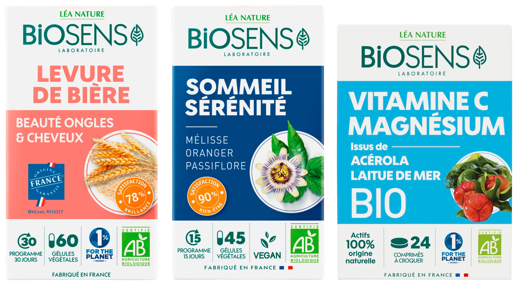SUR LES PRODUITS PRÉSENTS EN MAGASIN DE LA GAMME COMPLÉMENT ALIMENTAIRE BIO "BIOSENS"