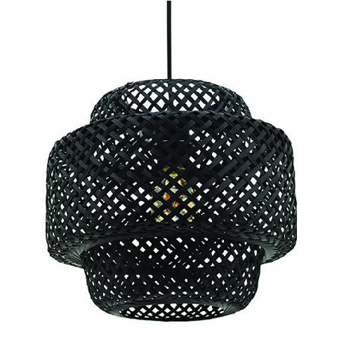 SUSPENSION CABANA NOIRE EN BAMBOU