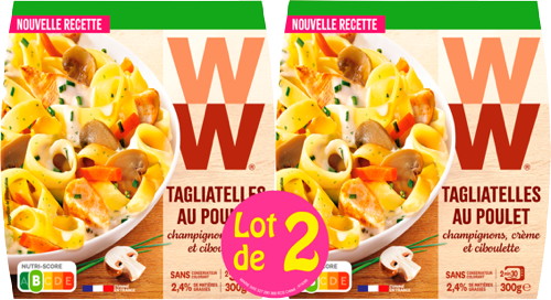 LOT DE 2 TAGLIATELLES AU POULET