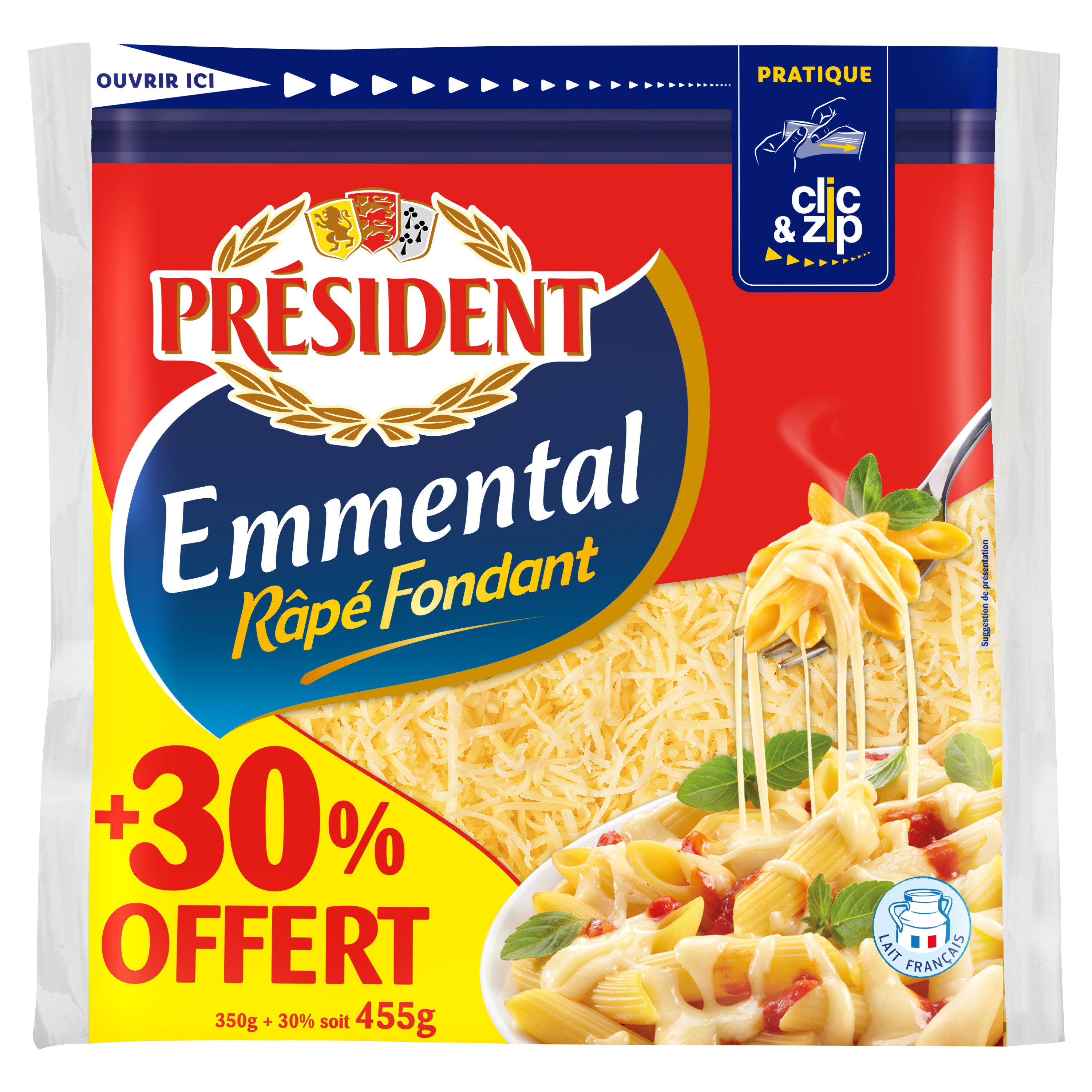 EMMENTAL RAPÉ FONDANT
29% MAT. GR.