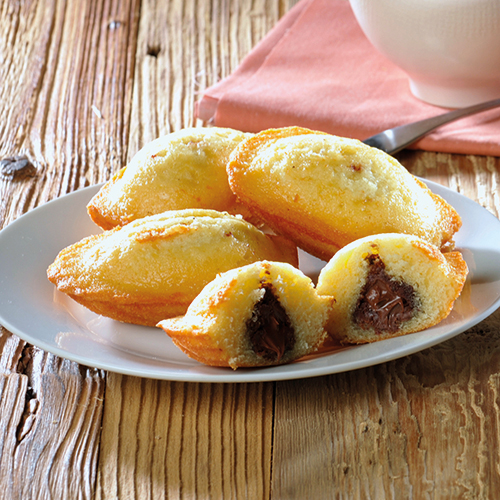 MADELEINES FOURRÉES CHOCOLAT NOISETTES