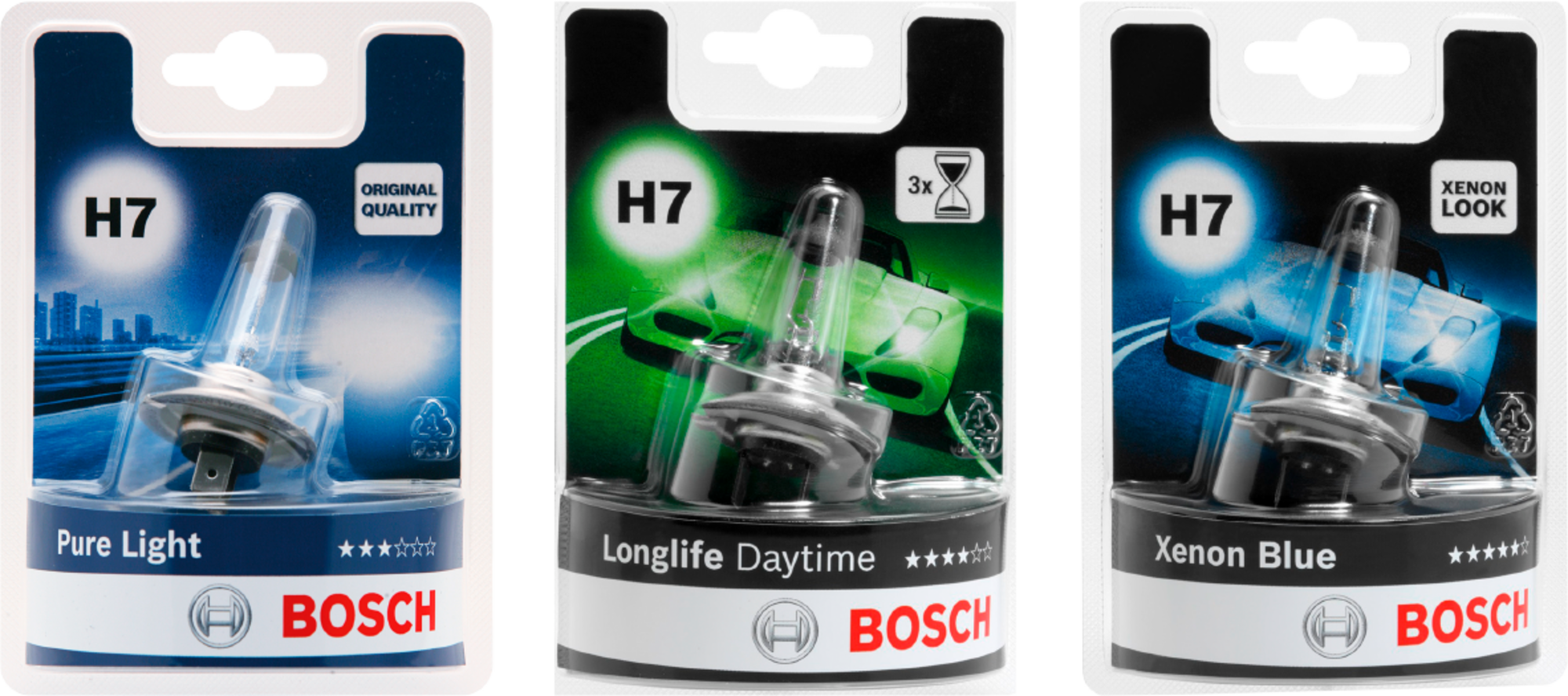 SUR TOUTE LA GAMME D'AMPOULES AUTO "BOSCH"