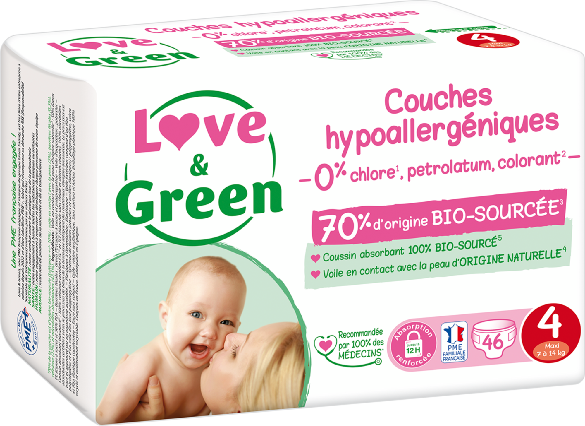 COUCHES BÉBÉ HYPOALLERGÉNIQUES