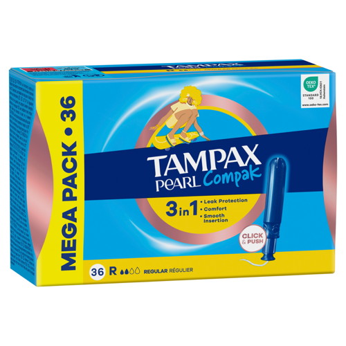 "TAMPAX" COMPAK PEARL