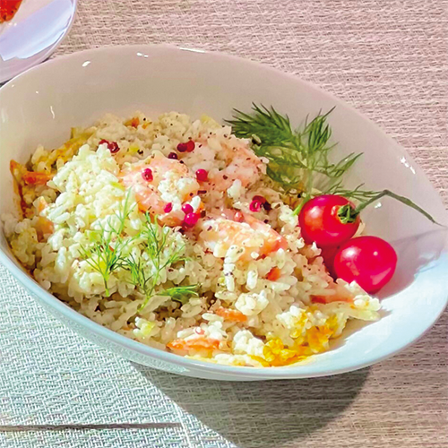 RISOTTO CREVETTES ET MOULES