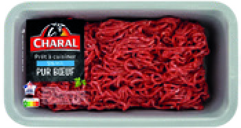 HACHÉ PUR BOEUF PRÊT À CUISINER  5% MAT. GR*