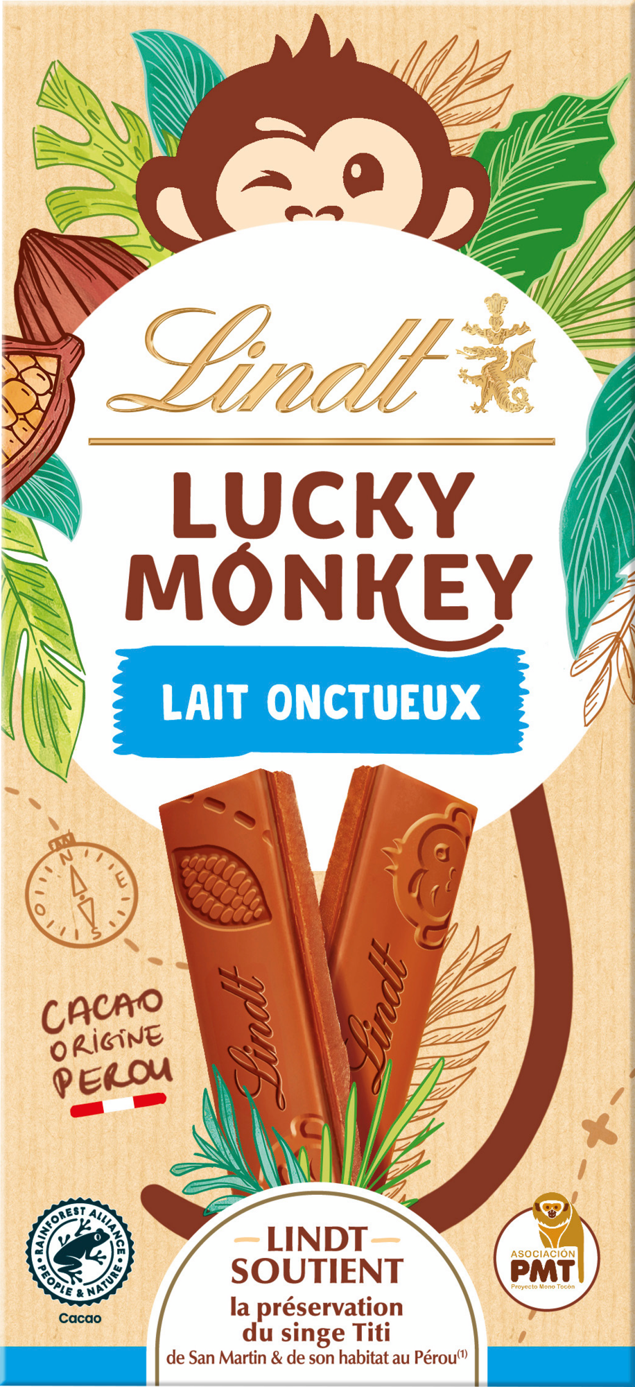 TABLETTE DE CHOCOLAT LUCKY MONKEY