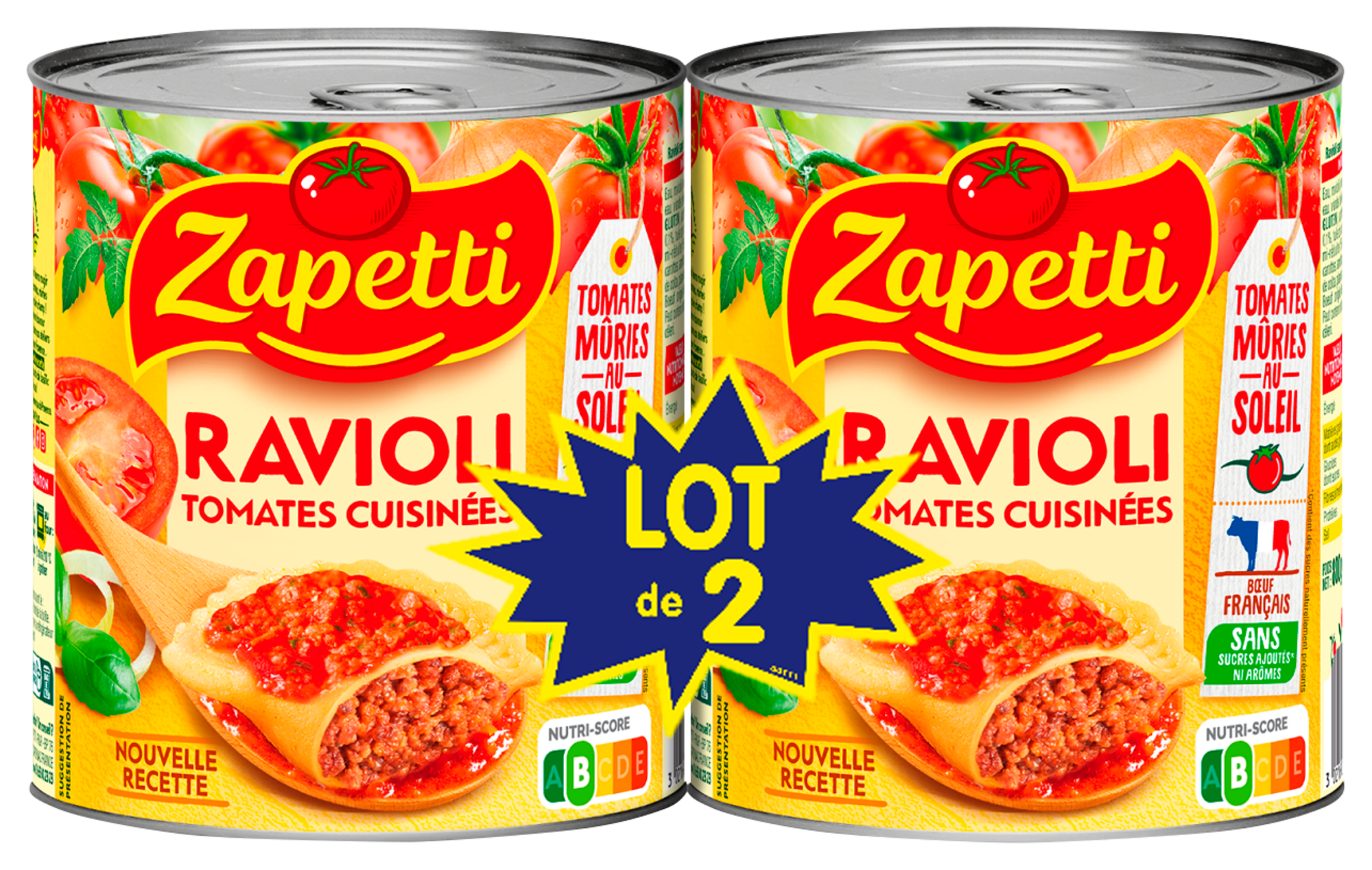 RAVIOLI TOMATES CUISINÉES