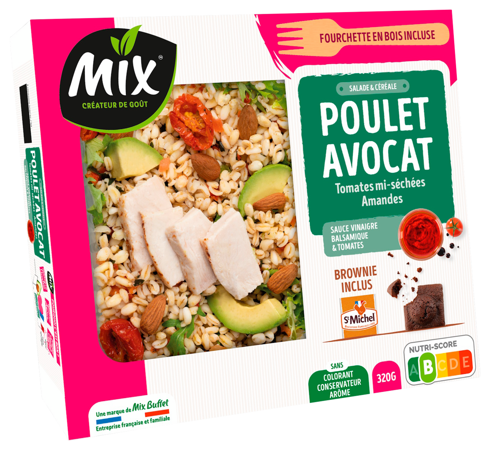 Salade poulet avocat