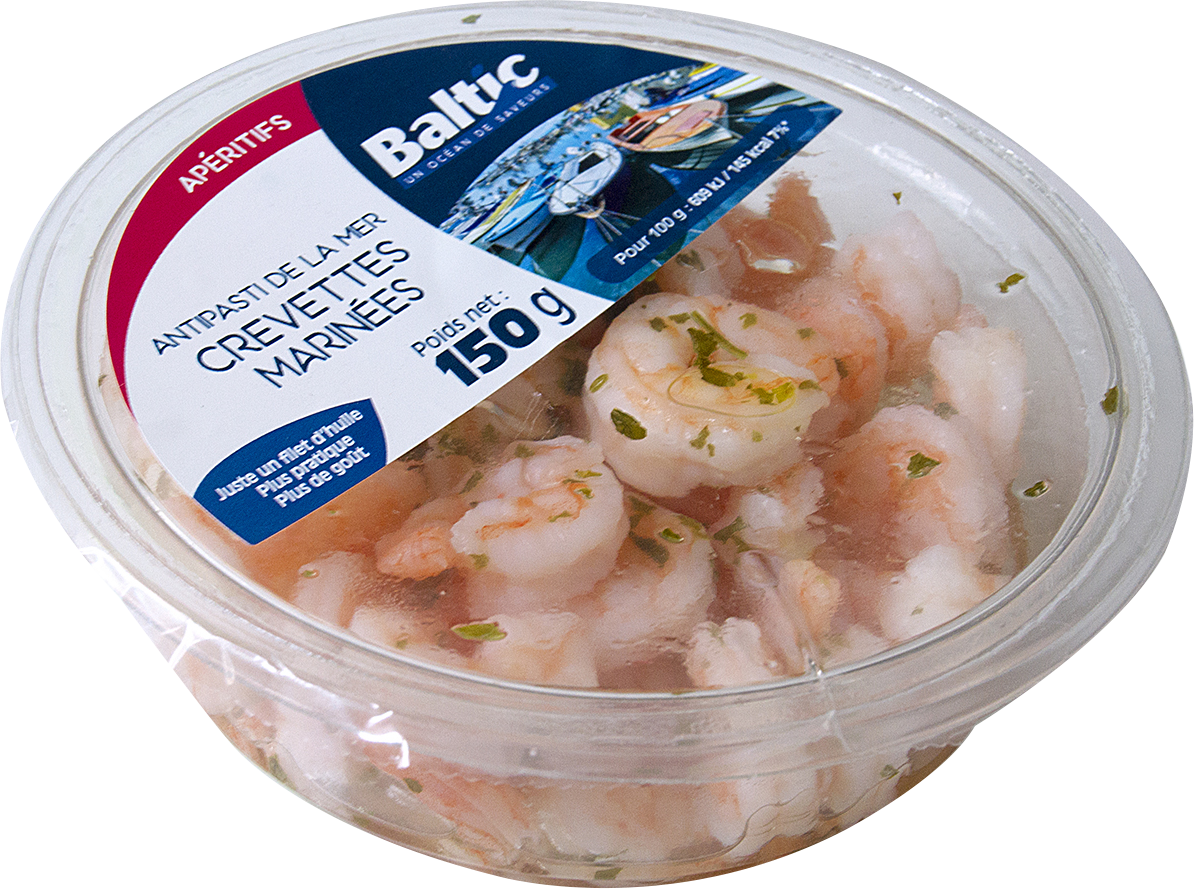 ANTIPASTI DE LA MER : CREVETTES MARINÉES