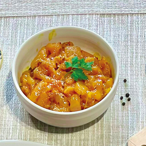 ÉMINCÉS DE POULET À L’INDIENNE