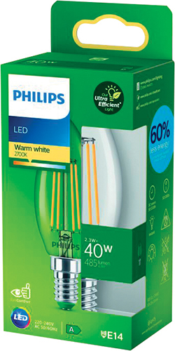 AMPOULE LED FORME FLAMME E14 40W