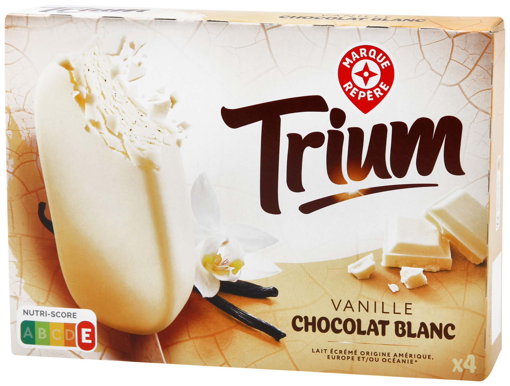 4 BATONNETS VANILLE CHOCOLAT BLANC