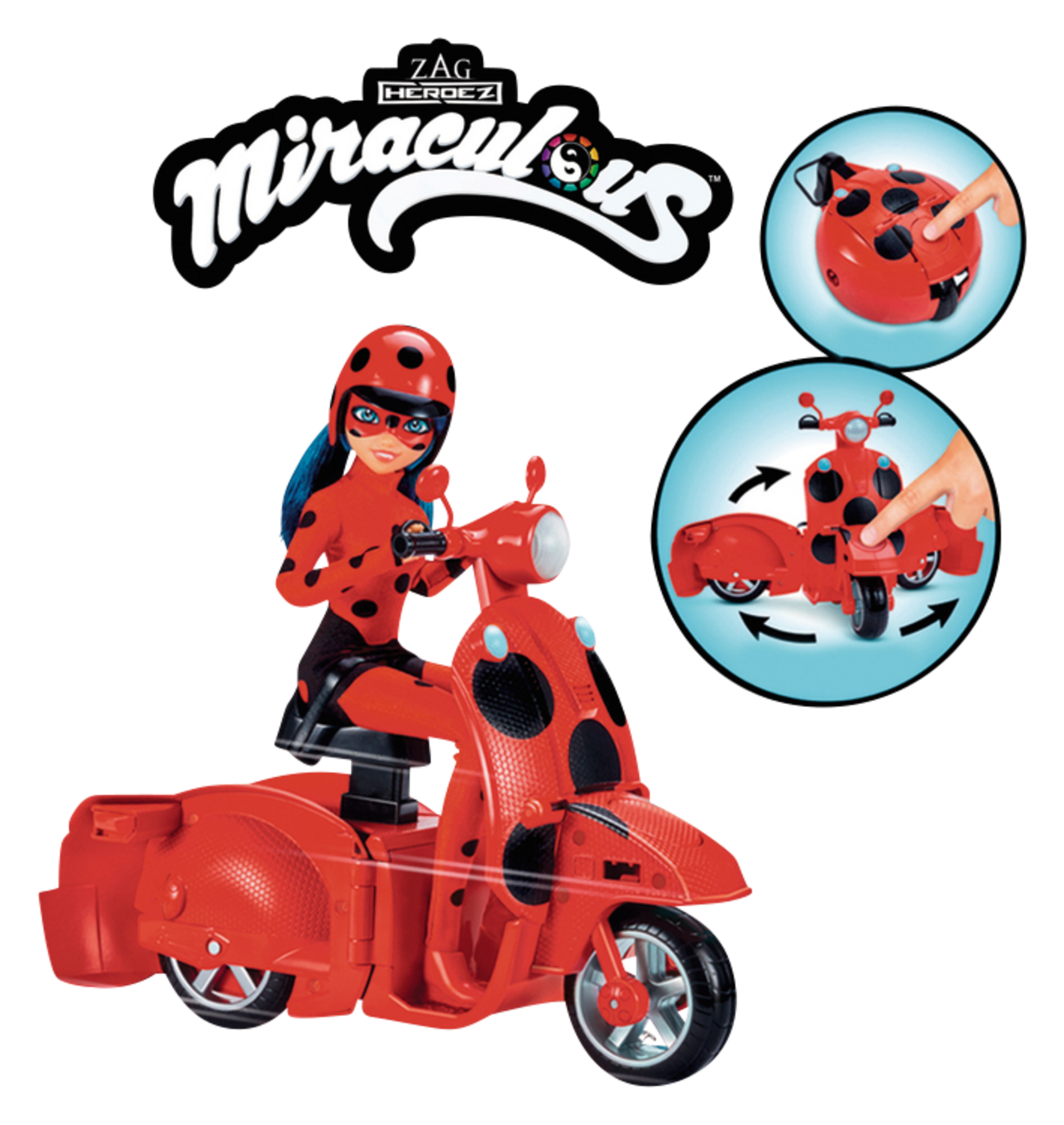 Scooter et poupée Ladybug