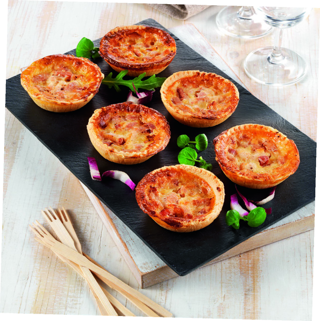 6 MINI-QUICHES LORRAINES