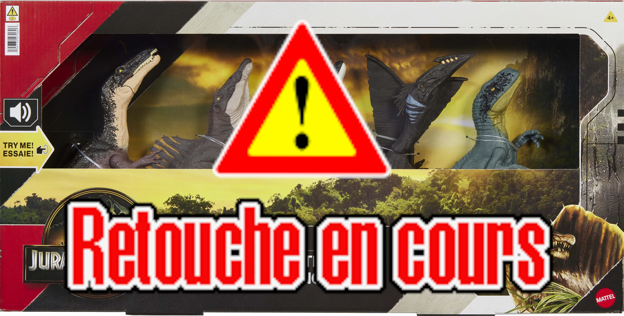 PACK DE 5 FIGURINES dinosaures 