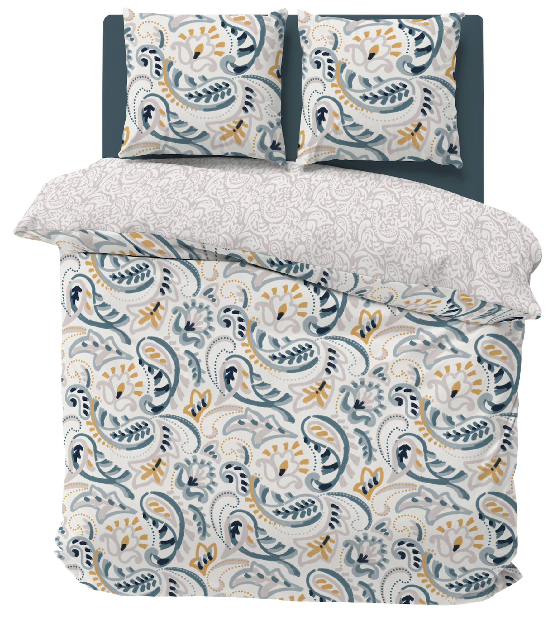 PARURE POLYCOTON HOUSSE DE COUETTE 140X200 CM + 1 TAIE D'OREILLER 63X63 CM