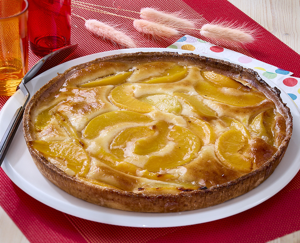 TARTE PECHES AMANDES