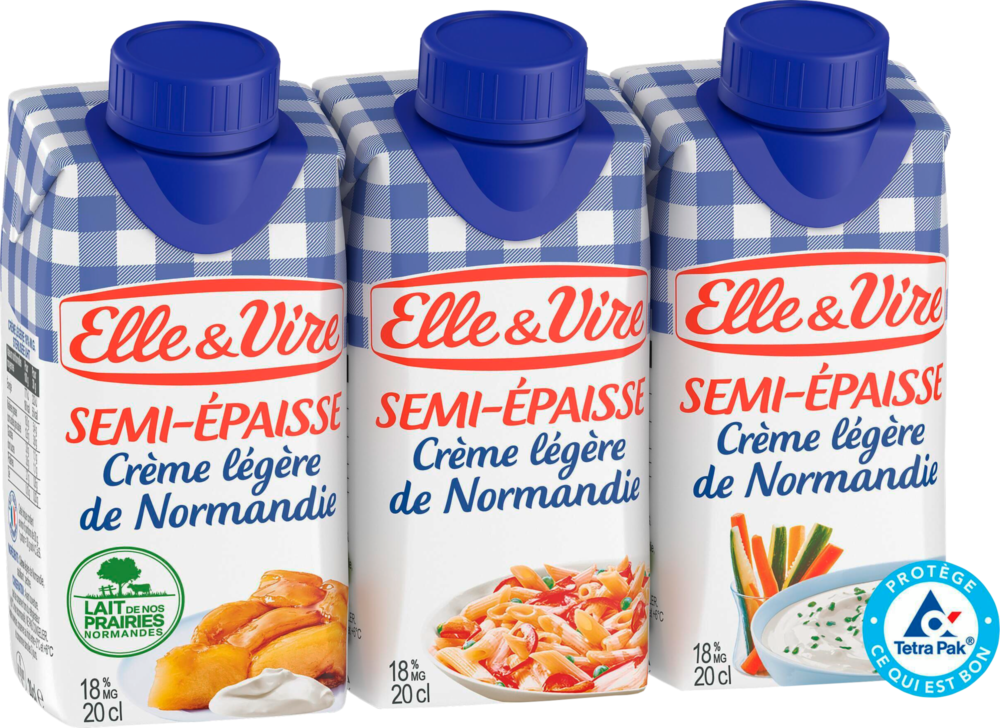 Crème semi-épaisse légère 18% Mat. Gr.