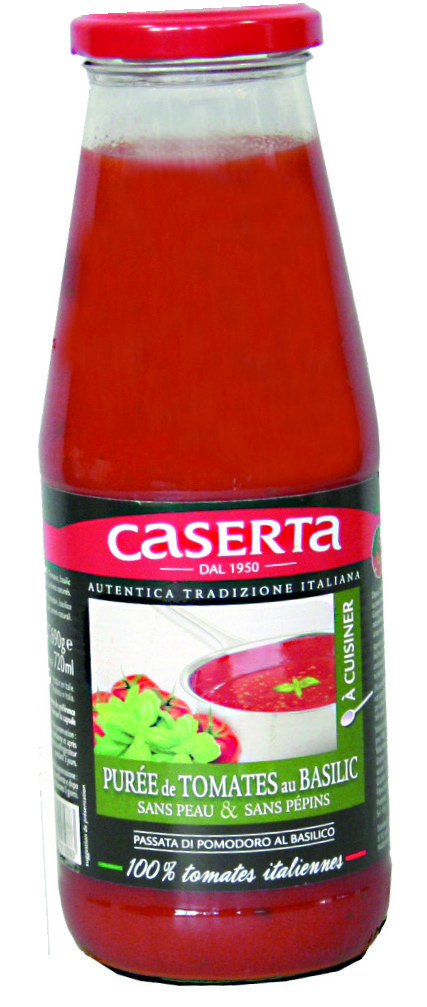 PURÉE DE TOMATES AU BASILIC