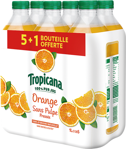 PUR JUS D’ORANGE SANS PULPE