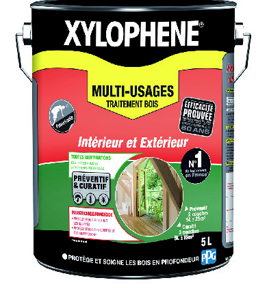 TRAITEMENT BOIS MULTI-USAGES INTÉRIEUR / EXTÉRIEUR XYLOPHÈNE 5 L