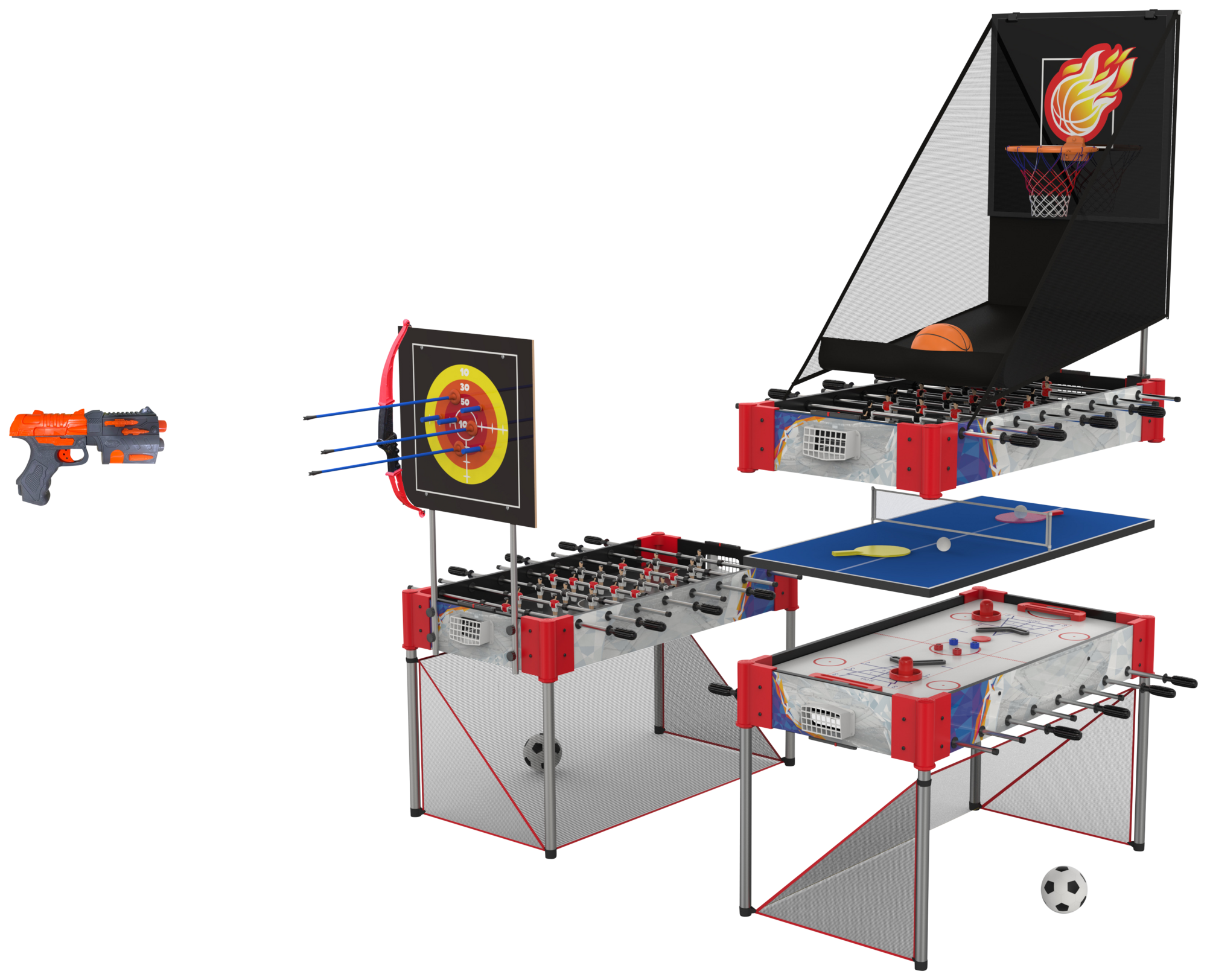 TABLE MULTI JEUX 9 EN 1