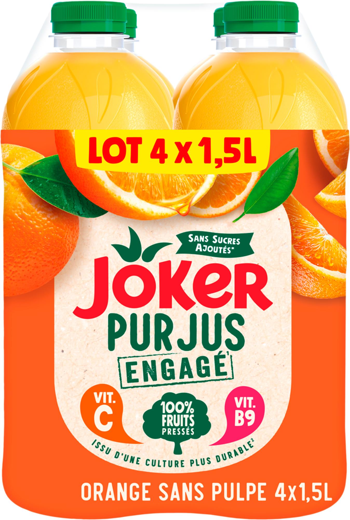 PUR JUS ENGAGÉ ORANGE SANS PULPE