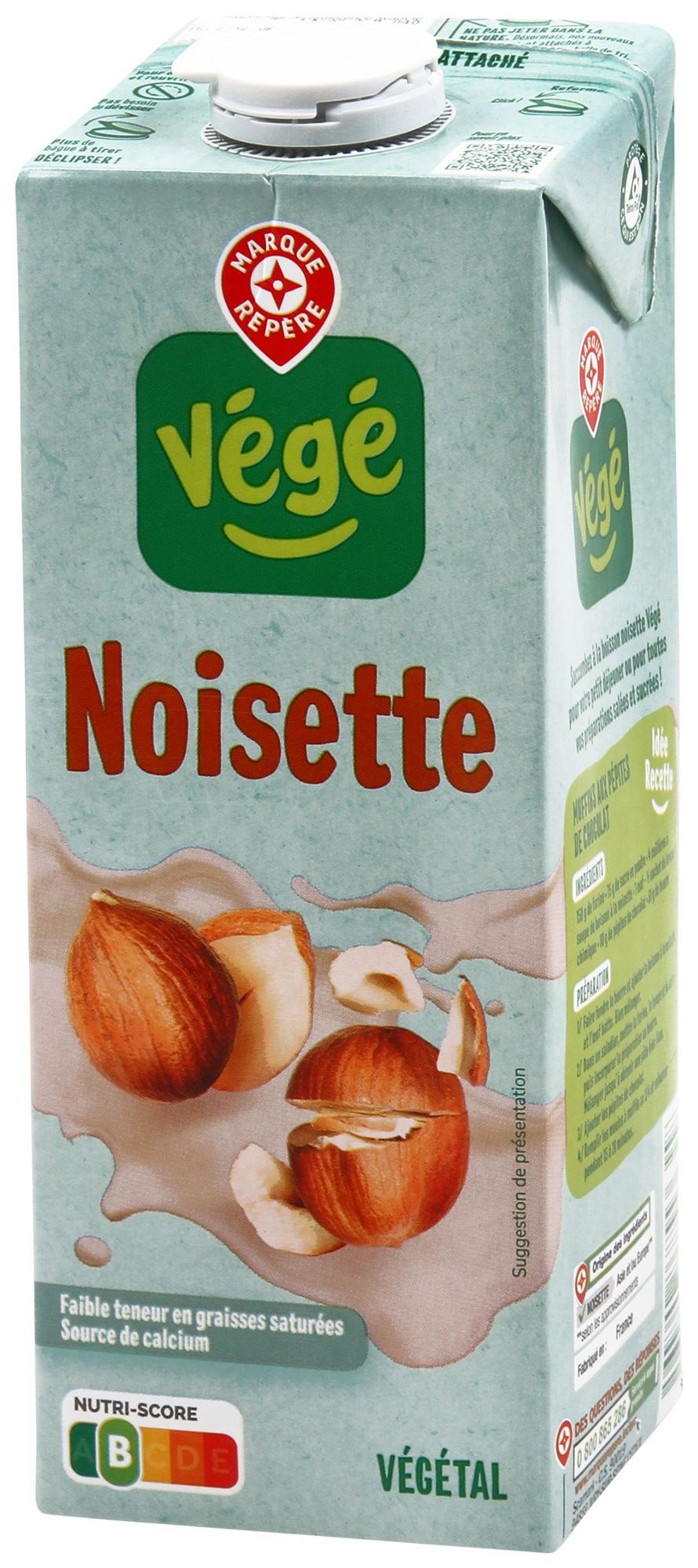 BOISSON À LA NOISETTE
"VÉGÉ"