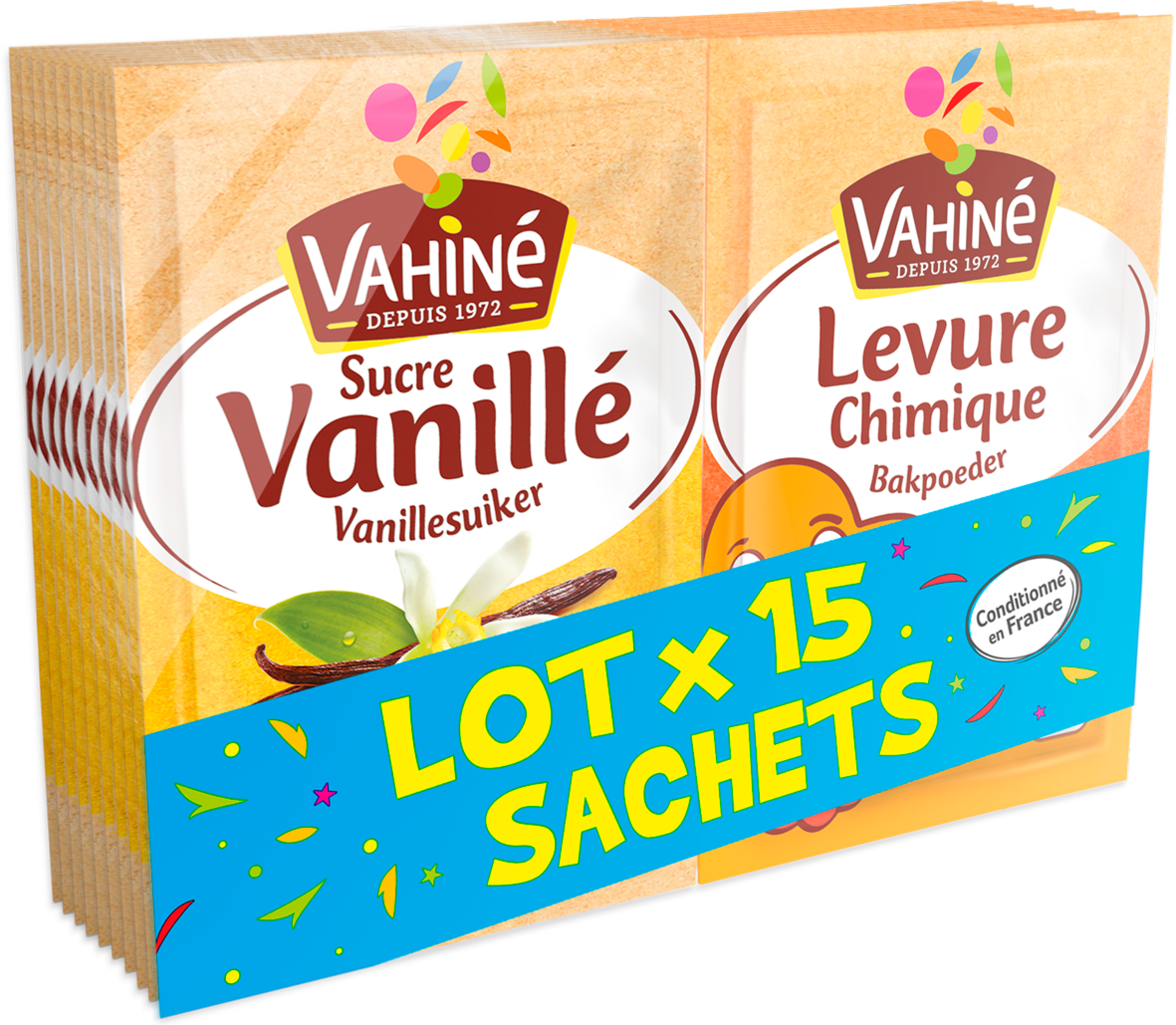 SUCRE VANILLÉ & LEVURE CHIMIQUE