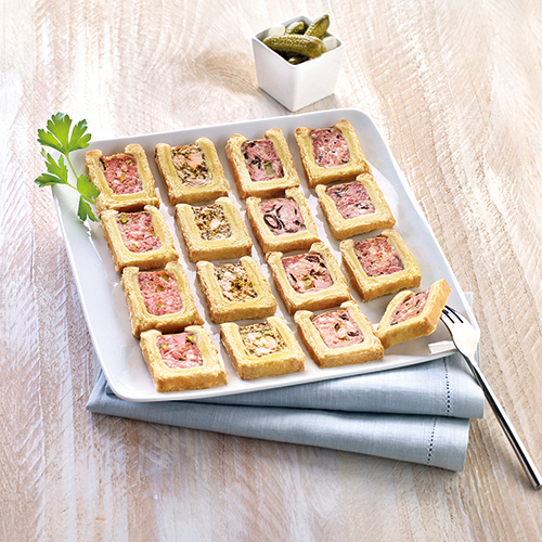 ASSORTIMENT DE 16 PÂTÉS EN CROÛTE COCKTAIL