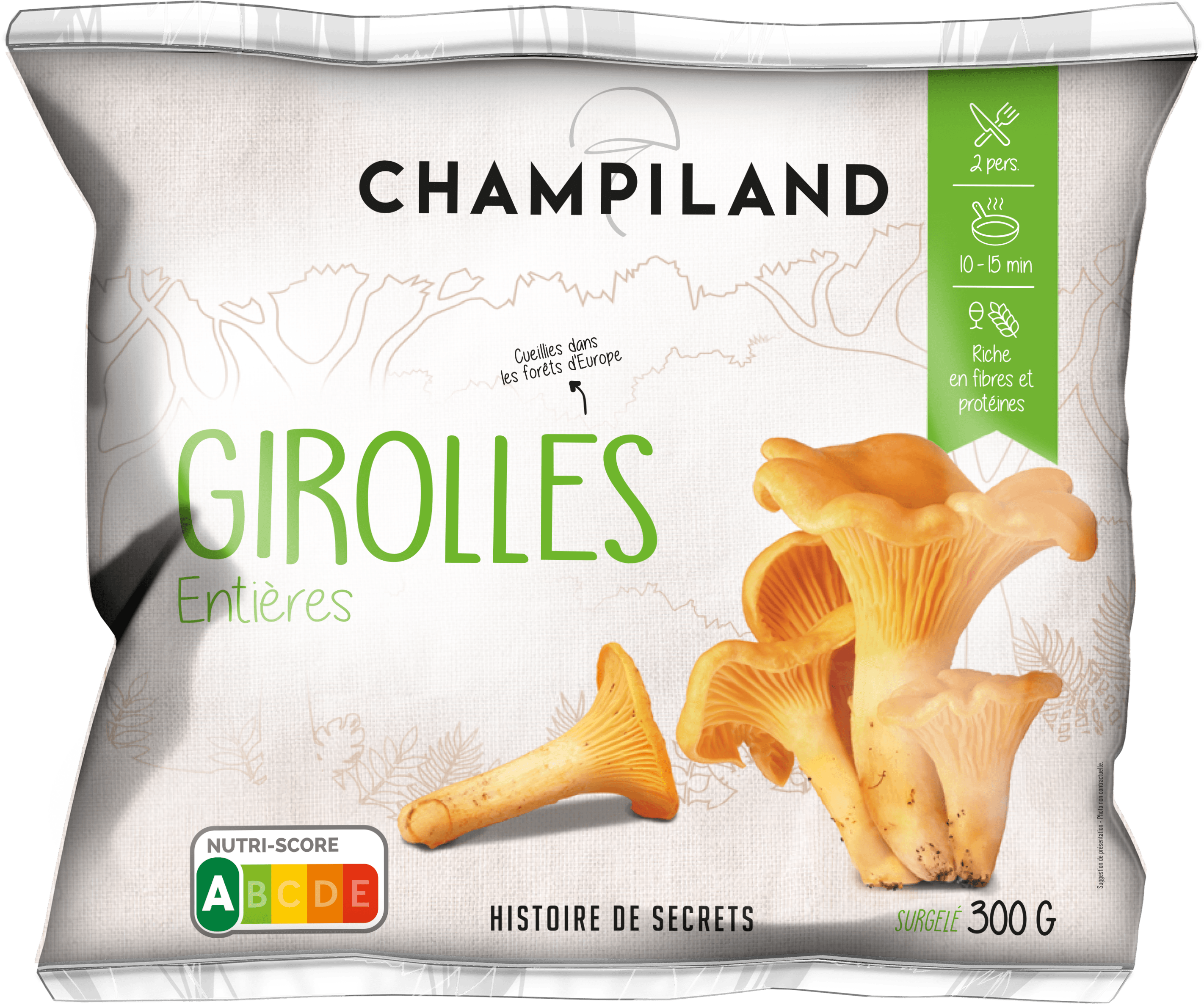GIROLLES ENTIÈRES SURGELÉES