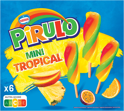 6 MINI BÂTONNETS GLACÉS TROPICAL PIRULO