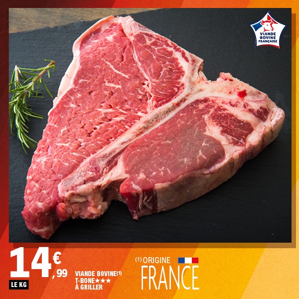 VIANDE BOVINE***T-BONE À GRILLER