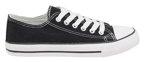 BASKETS EN TOILE TIGE BASSE FEMME