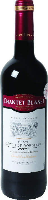 A.O.P(1) BLAYE CÔTES DE BORDEAUX(2) CHANTET BLANET