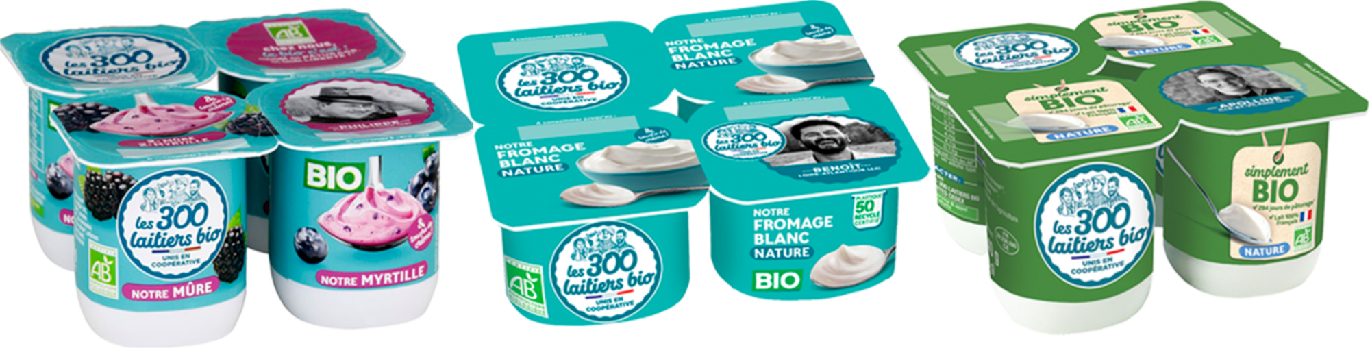 SUR LES PRODUITS PRÉSENTS EN MAGASIN DE LA GAMME "LES 300 LAITIERS BIO"
