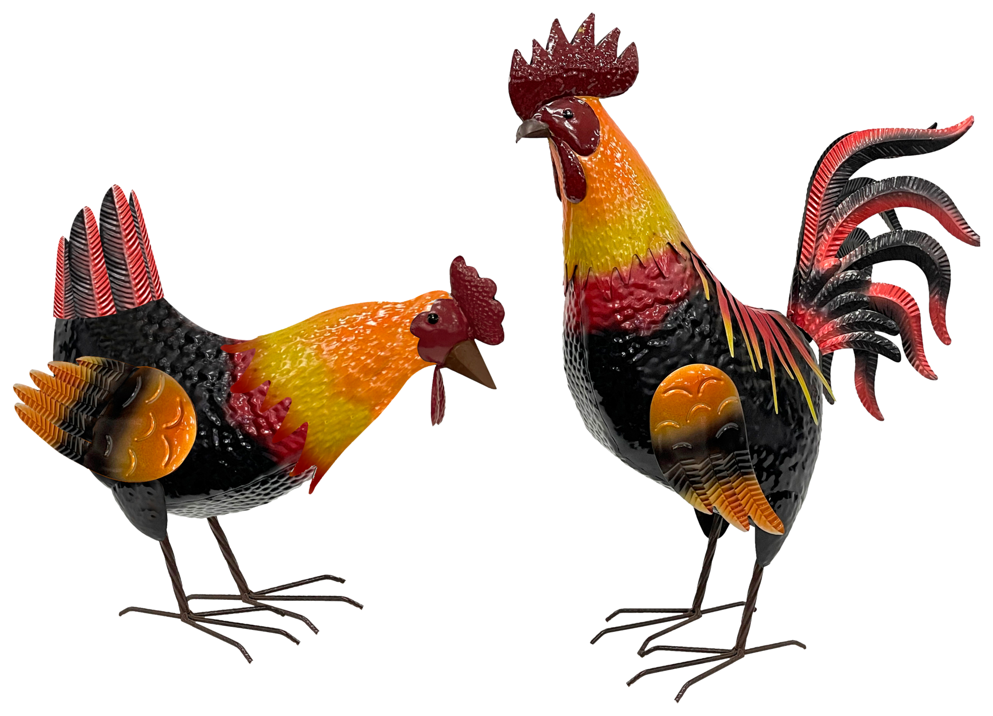 COQ ET POULE DE DÉCORATION