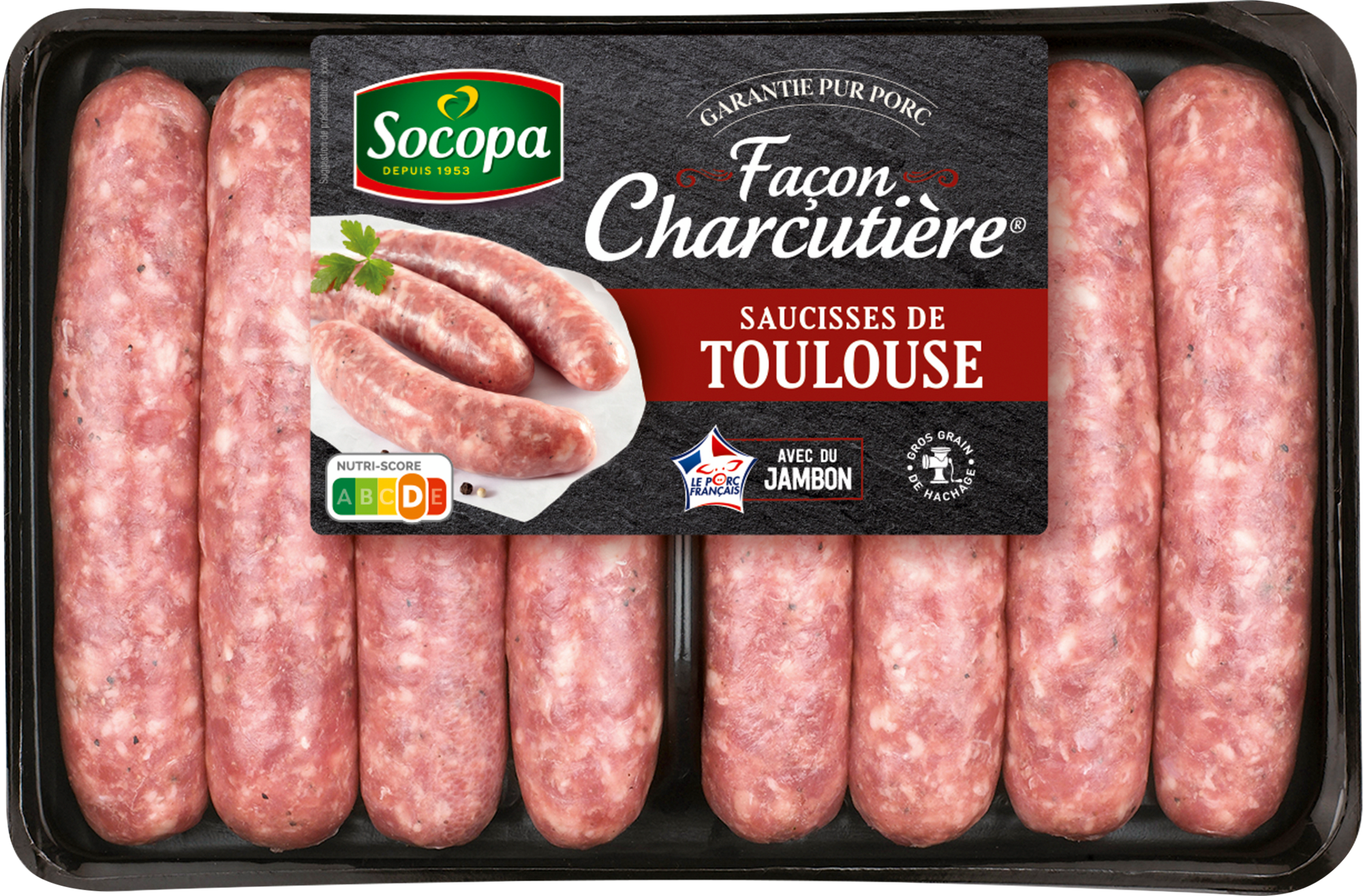 8 Saucisses de Toulouse façon charcutière