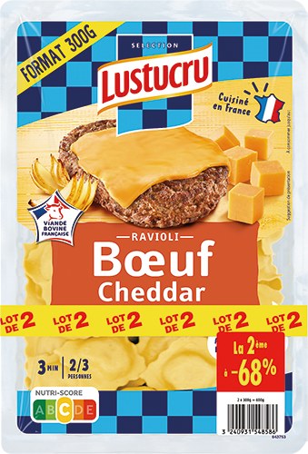 RAVIOLI BŒUF CHEDDAR