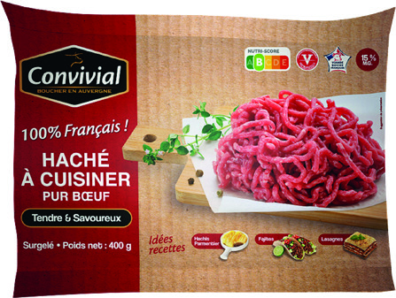 HACHÉ A CUISINER PUR BOEUF SURGELÉ