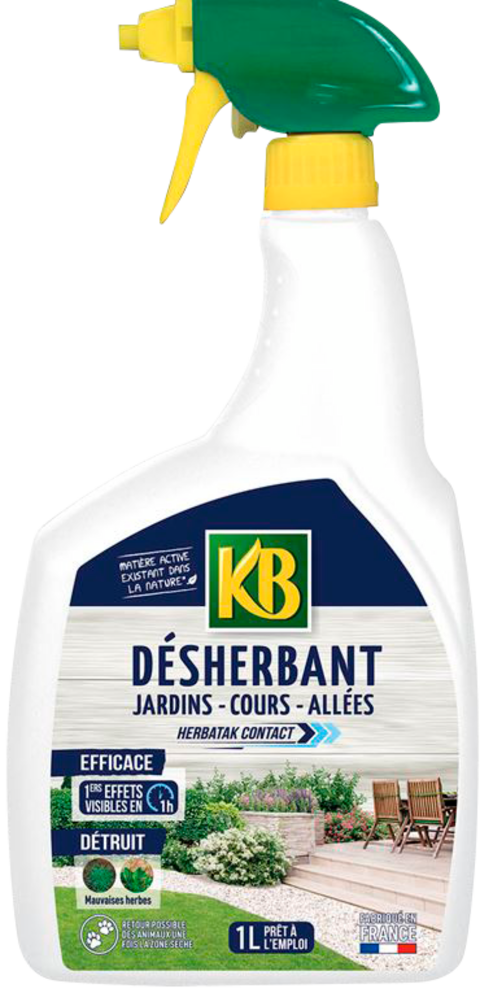 DÉSHERBANT LIQUIDE COURS, ALLÉES ET TERRASSES