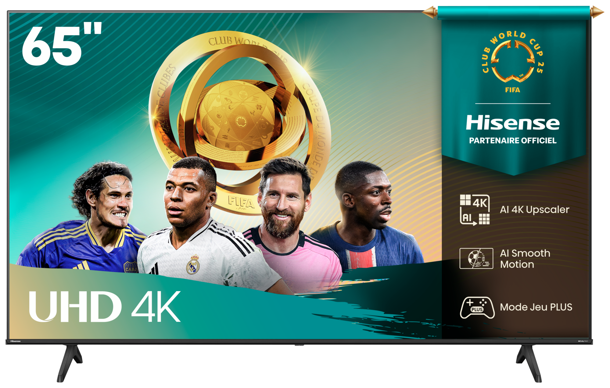 TV LED 65A6Q 65" (pouces)  164 cm.